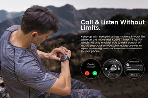 Planet Gates Silver n Film / CHINA 2024 Original KOSPET TANK T3 Ultra GPS Smartwatch Mens Rugged Smart Watches Women Military Electronic Waterproof Digital Watch