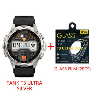 Planet Gates silver n strap / CHINA 2024 Original KOSPET TANK T3 Ultra GPS Smart Watch Men Smartwatch 470mAh Digital Fitness AMOLED AOD Bluetooth Electronic Watches