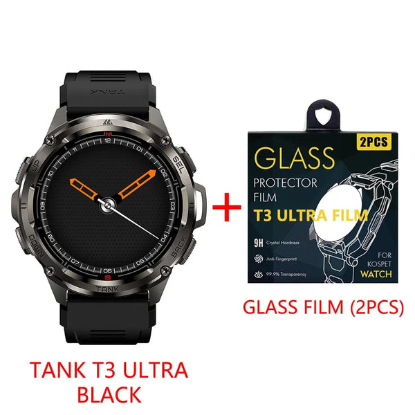Planet Gates silver n strap / CHINA 2024 Original KOSPET TANK T3 Ultra GPS Smart Watch Men Smartwatch 470mAh Digital Fitness AMOLED AOD Bluetooth Electronic Watches