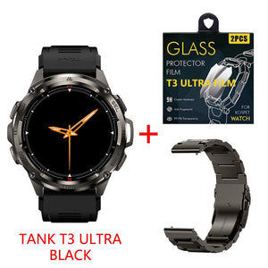 Planet Gates silver n strap / CHINA 2024 Original KOSPET TANK T3 Ultra GPS Smart Watch Men Smartwatch 470mAh Digital Fitness AMOLED AOD Bluetooth Electronic Watches