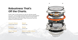 Planet Gates silver n strap / CHINA 2024 Original KOSPET TANK T3 Ultra GPS Smart Watch Men Smartwatch 470mAh Digital Fitness AMOLED AOD Bluetooth Electronic Watches