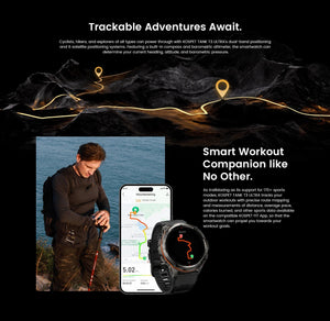 Planet Gates silver n strap / CHINA 2024 Original KOSPET TANK T3 Ultra GPS Smart Watch Men Smartwatch 470mAh Digital Fitness AMOLED AOD Bluetooth Electronic Watches