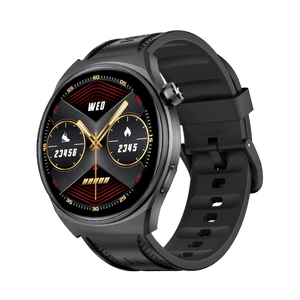 Planet Gates Silver / Official standard KUMI GW6 1.43" AMOLED screen Bluetooth call IP68 Waterproof NFC 100+ Sport Heart Rate Blood Pressure Oxygen Monitor smart watch