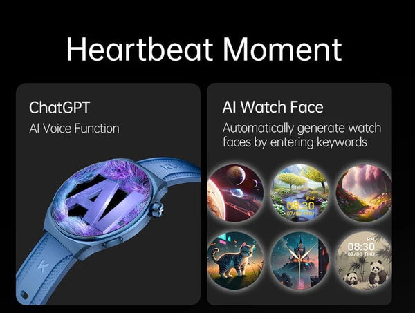 Planet Gates Silver / Official standard KUMI GW6 1.43" AMOLED screen Bluetooth call IP68 Waterproof NFC 100+ Sport Heart Rate Blood Pressure Oxygen Monitor smart watch