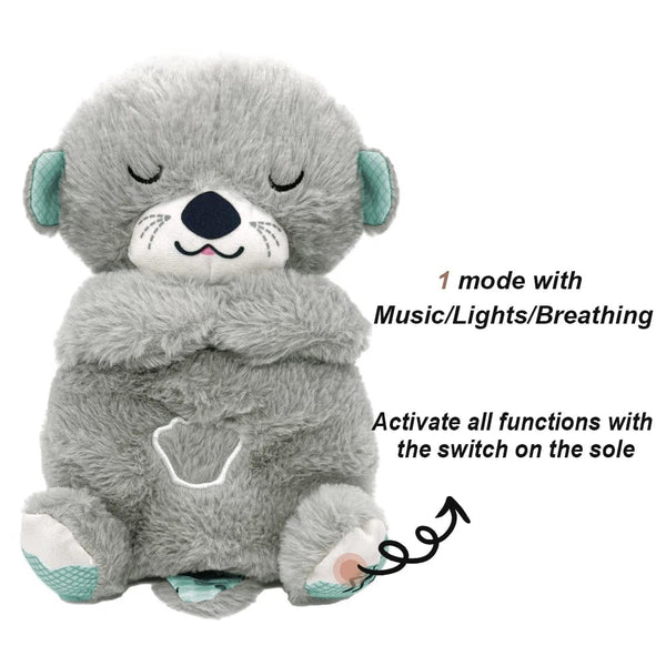 Planet Gates Silver Otter / CHINA / 25-30CM Dropshipping Schlummerotter Sleep Plush Koala Sensory Toys Gift Breathing Schlummer Otter Music Appease Gift Plush Dinosaur Toys