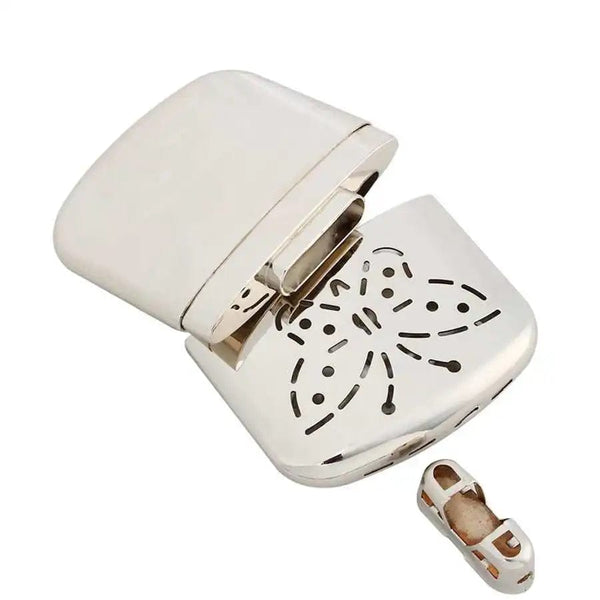 Planet Gates Silver Portable Fuel Hand Warmer Reusable Standard Pocket Hand Warmers Head for Outdoor Catalytic warmer