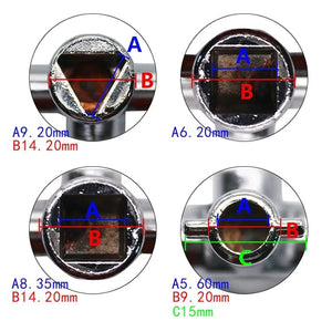 Planet Gates Silver Square Key Wrench Cross Switch Alloy Universal Square Wrench Tool for Elevator Electrical Cupboard Box Cabinet socket wrench