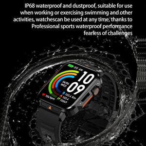 Planet Gates Silver steel belt 2024 New 1.95 Outdoor Military Man Smart Watch Men Bluetooth Call Smartwatch Men For Android IOS IP68 Waterproof Ftiness Watches