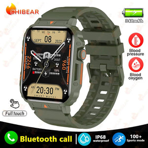 Planet Gates Silver steel belt 2024 New 1.95 Outdoor Military Man Smart Watch Men Bluetooth Call Smartwatch Men For Android IOS IP68 Waterproof Ftiness Watches