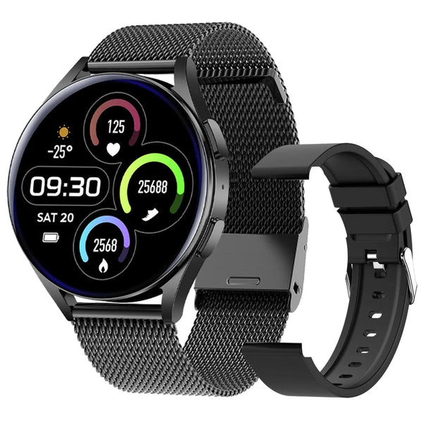 Planet Gates silver steel New Smartwatch 6 for Men HD Full Touch Blood Pressure Blood Oxygen Bluetooth Call Sports Smart Watch Men Women For Android IOS