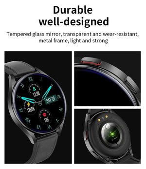 Planet Gates silver steel New Smartwatch 6 for Men HD Full Touch Blood Pressure Blood Oxygen Bluetooth Call Sports Smart Watch Men Women For Android IOS
