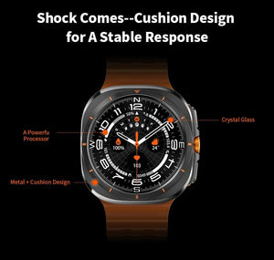 Planet Gates Silver steel strip / Galaxy Watch 7 Ultra New For Samsung Galaxy Watch Ultra New GPS Track Smart Watch Men Amoled Always Display Blood Sugar Clock BT Talk NFC Smart Watch