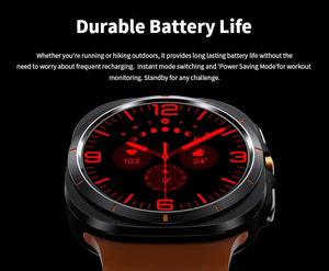 Planet Gates Silver steel strip / Galaxy Watch 7 Ultra New For Samsung Galaxy Watch Ultra New GPS Track Smart Watch Men Amoled Always Display Blood Sugar Clock BT Talk NFC Smart Watch