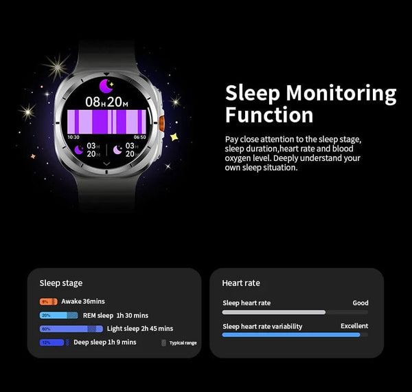 Planet Gates Silver steel strip / Galaxy Watch 7 Ultra New For Samsung Galaxy Watch Ultra New GPS Track Smart Watch Men Amoled Always Display Blood Sugar Clock BT Talk NFC Smart Watch