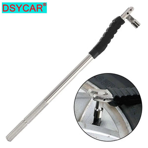Planet Gates Silver Tire Valve Stem Puller Tool No Scratch with Valve Core Tool Perfect Replacement for Universial Car Valve Stem Extenders Straight