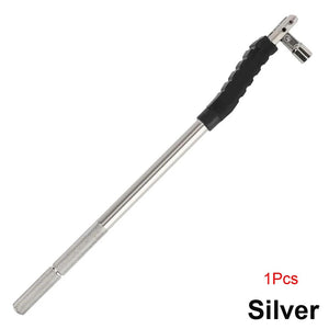 Planet Gates Silver Tire Valve Stem Puller Tool No Scratch with Valve Core Tool Perfect Replacement for Universial Car Valve Stem Extenders Straight