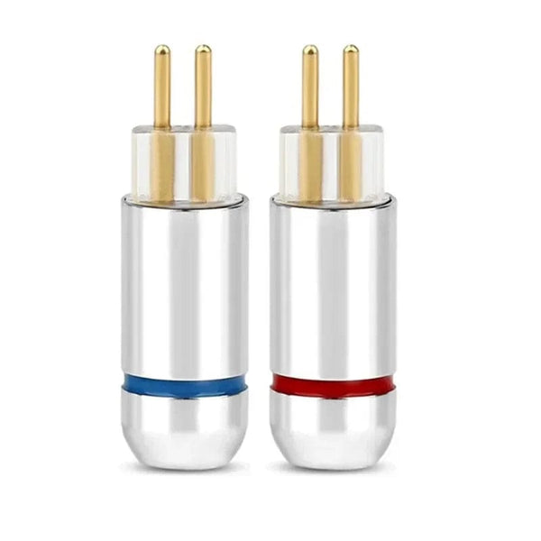 Planet Gates Silver Transparent H / 10 Pairs DIY 2 Pin 0.78mm Plug Audio Connector Headphone Terminal For Soldering W4R UM3X UE18 JH16 ES3 Earphones Consumer Electronics