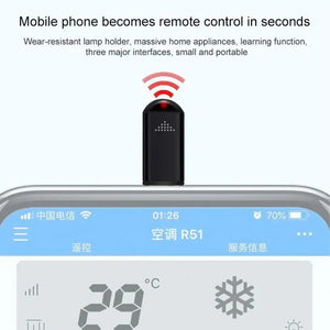 Planet Gates silver Typec / CN IR Appliances Wireless Infrared Remote Control Adapter Smart App Control Phone Infrared Transmitter For IPhone Android Phone