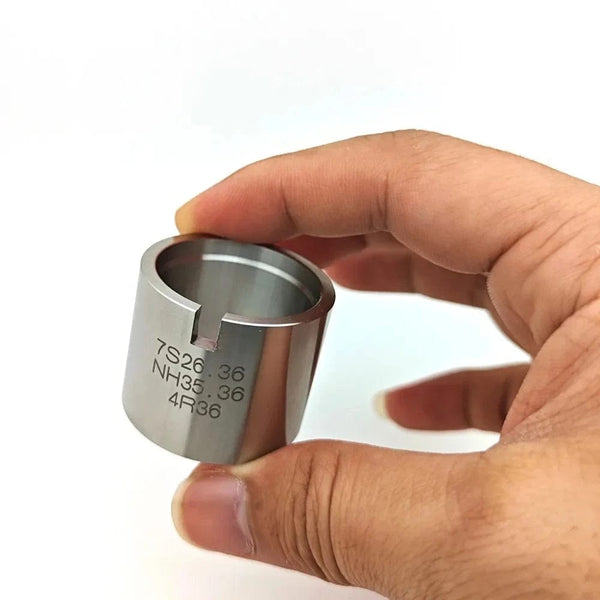 Planet Gates Silver Watch Holder Base Fit for SKX007 NH35 36 7S26 7S36 4R36 Repair Tools Men Watch Movement Base