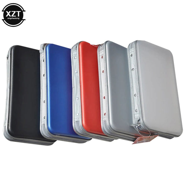 Planet Gates Silver Waterproof 80pcs Capacity Disc CD Bag DVD VCD Wallet Storage Organizer Case CD Sleeve Hard EVA Bag Album Box Holder With Zipper