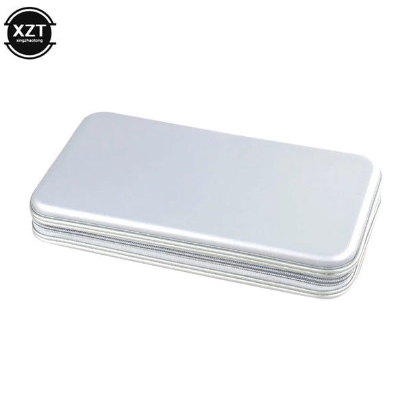 Planet Gates Silver Waterproof 80pcs Capacity Disc CD Bag DVD VCD Wallet Storage Organizer Case CD Sleeve Hard EVA Bag Album Box Holder With Zipper