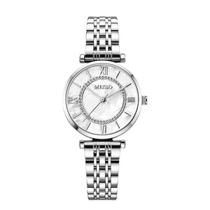 Planet Gates Silver Womens Luxury Crystal Women Bracelet Watches Top Brand Fashion Diamond Ladies Quartz Watch Steel Female Wristwatch