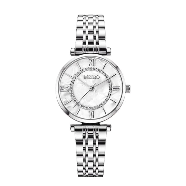 Planet Gates Silver Womens Luxury Crystal Women Bracelet Watches Top Brand Fashion Diamond Ladies Quartz Watch Steel Female Wristwatch