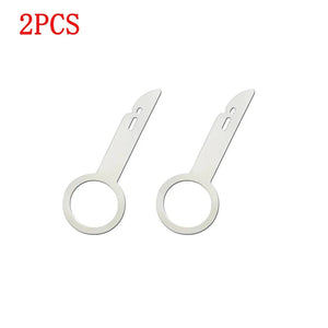 Planet Gates Silver x2 4pcs Car Radio Removal Tool Stereo Key Useful Radio Stereo Release Removal Install Tool Car Repair Tool Accessories Removal Tool