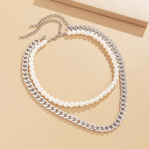 Planet Gates SILVER YWZIXLN 2021 Trend Elegant Jewelry Wedding Big Pearl Necklace For Women Fashion White Imitation Pearl Choker Necklace N0179