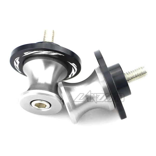 Planet Gates Silver YZF Motorcycle Swingarm Spools M6 Stand Screws CNC Aluminum Motorcycle Accessories for Yamaha YZF R3 R25 R6 R1 2013-2019