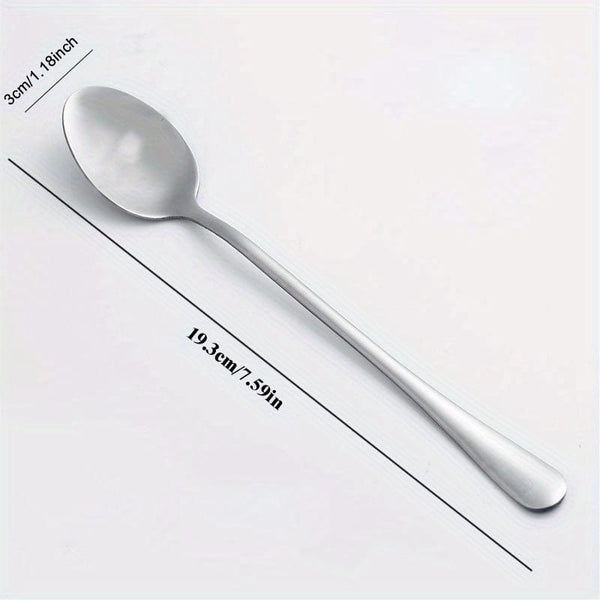 Planet Gates Silvery 1pc "SPOONFUL OF HAPPINESS" Engraved Funny Spoon, Stainless Steel Spoon, For Coffee Dessert Tea Ice Cream Oatmeal, Gift Spoon For Party Birthday, Christmas Gifts