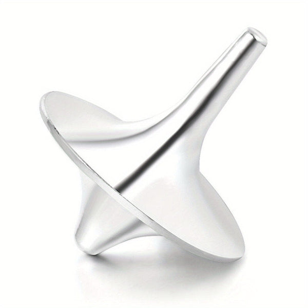 Planet Gates Silvery 1pc Stainless Steel Movie Spinning Top - Inception Inspired Gyroscope Toy For Stress Relief And Entertainment