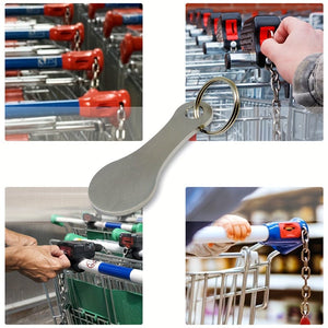Planet Gates Silvery / 3pcs 3pcs Metal Aluminum Alloy Shopping Trolley Token Key Ring Keychain - Unlock Your Grocery Shopping Cart And Accessorize Your Holiday Parties!
