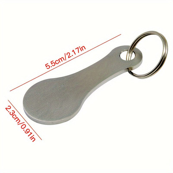 Planet Gates Silvery / 3pcs 3pcs Metal Aluminum Alloy Shopping Trolley Token Key Ring Keychain - Unlock Your Grocery Shopping Cart And Accessorize Your Holiday Parties!