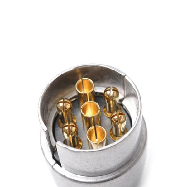 Planet Gates Silvery 7 Pin Metal Trailer Plug Towbar Towing Lights Socket Car Van Caravan 12V APM