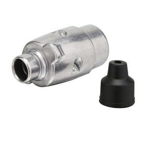 Planet Gates Silvery 7 Pin Metal Trailer Plug Towbar Towing Lights Socket Car Van Caravan 12V APM