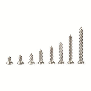 Planet Gates Silvery / 800pcs 800pcs/box Stainless Steel Self Tapping Screw M2x4 M2x5 M2x6 M2x8 M2x10 Assortment Kit Lock Nut Wood Thread Nail Screw Sets