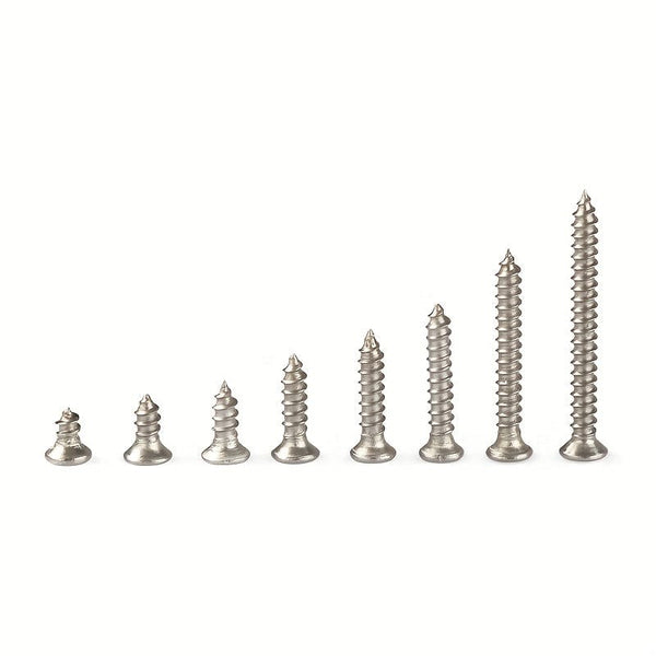Planet Gates Silvery / 800pcs 800pcs/box Stainless Steel Self Tapping Screw M2x4 M2x5 M2x6 M2x8 M2x10 Assortment Kit Lock Nut Wood Thread Nail Screw Sets