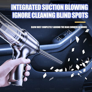 Planet Gates Silvery Brushless Car Wireless Mini Vacuum Cleaner Multi-functional Handheld Electric Vacuum Cleaner Wet & Dry Home Cleaning Tool Car Interior Vacuum Cleaner