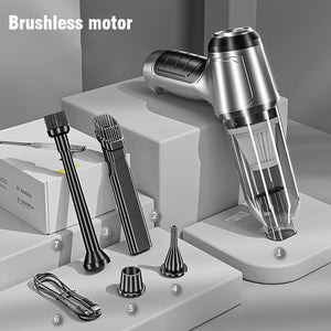 Planet Gates Silvery Brushless Car Wireless Mini Vacuum Cleaner Multi-functional Handheld Electric Vacuum Cleaner Wet & Dry Home Cleaning Tool Car Interior Vacuum Cleaner