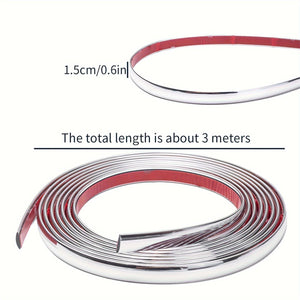 Planet Gates Silvery Car Decorative Strip Car Window Chrome Bright Strip Electroplating Silvery Strip