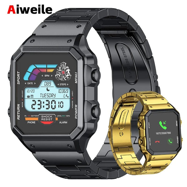 Planet Gates Silvery / CHINA Smartwatch Smart Watch High-end Luxury Man Watch 2024 Aiweile AW38 Waterproof Huawei Xiaomi Fitness Original Bluetooth xiomi