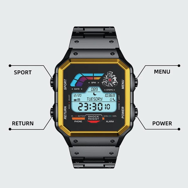 Planet Gates Silvery / CHINA Smartwatch Smart Watch High-end Luxury Man Watch 2024 Aiweile AW38 Waterproof Huawei Xiaomi Fitness Original Bluetooth xiomi