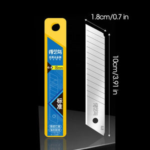 Planet Gates Silvery D Durable Industrial Utility Knife,Replaceable High Carbon Steel Blade,Stainless Steel Paper Cutter,Office Art Student Supplies