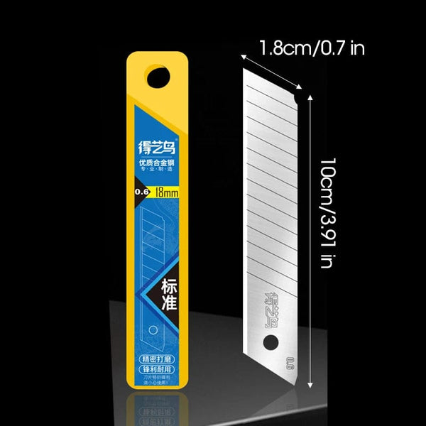 Planet Gates Silvery D Durable Industrial Utility Knife,Replaceable High Carbon Steel Blade,Stainless Steel Paper Cutter,Office Art Student Supplies