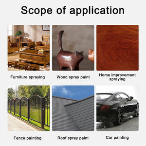 Planet Gates Silvery / F-75 Upper Kettle 1.5 Caliber 400ML Spray Gun Professional Pneumatic Airbrush Sprayer Alloy Painting Atomizer Tool With Hopper For Painting Cars