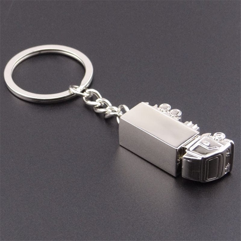 Planet Gates Silvery Fashion Ring Keyfob Keychain Gift Truck Lorry Car Lovely Keyrings