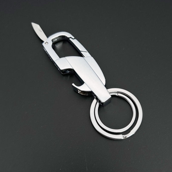 Planet Gates Silvery Multifunctional Keychain Bottle Opener Keychain Box Opener Keychain Metal Texture For Father And Boyfriend