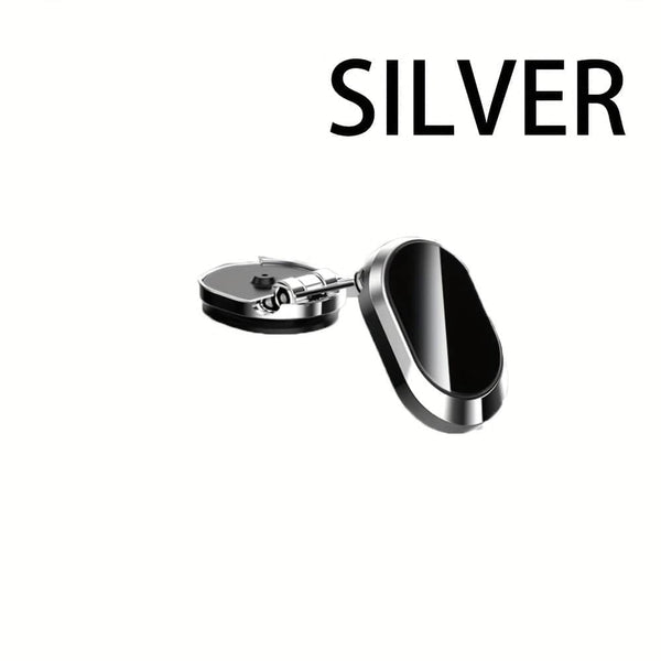 Planet Gates Silvery Smart Magnetic Car Phone Holder: Keep Your Phone Securely Mounted For GPS Navigation