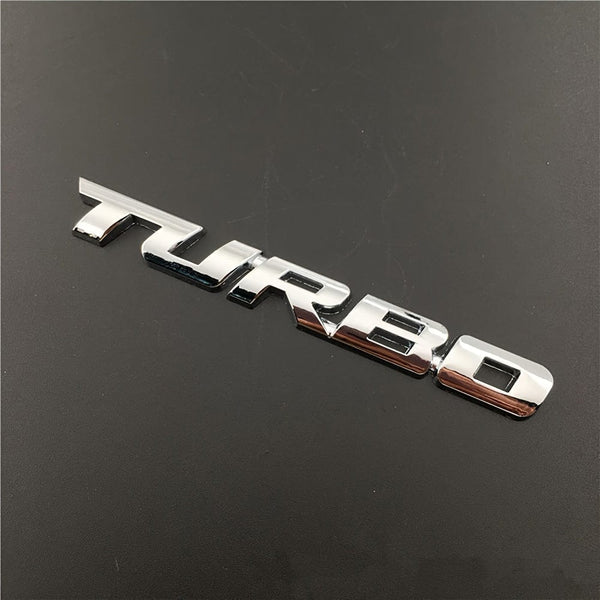 Planet Gates Silvery Upgrade Your Car With A Premium 3D Metal Turbo Emblem - Zinc Alloy Decal Sticker For All Cars! Car Tailgate Badge Decoration Auto Accessories